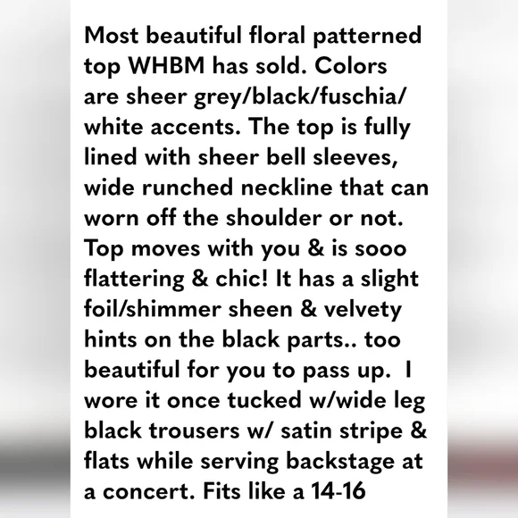 White House Black Market Pink Relaxed Smocked Blouse - Picture 9 of 12